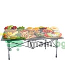 Сгъваема рибарска маса за балкони, къмпинг и тераси 118 x 55 см